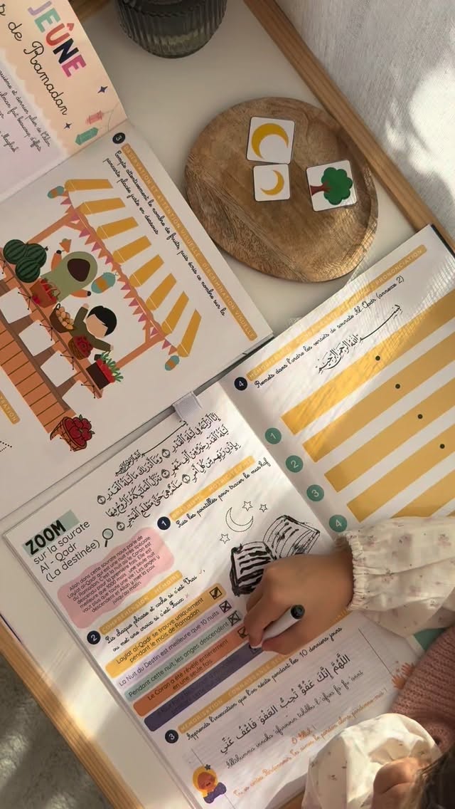 Prêts pour le meilleur mois de l’année ? 🌙
Un support ludique, des activités concrètes et des pages effaçables pour apprendre en s’amusant à l’infini. Le compagnon parfait pour un Ramadan inoubliable !
👇🏼Rendez-vous en bio
#ramadan #muslim #islam #chaaban #education