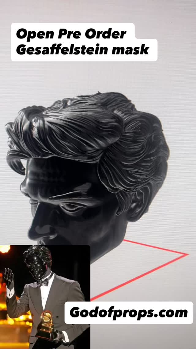 Gesaffelstein mask available to pre order on Godofprops.com, the mask will be screen accurate and made with high quality fiberglass resin. you can choose black gloss or white gloss color. #gesaffelstein #gesaffelsteinmask