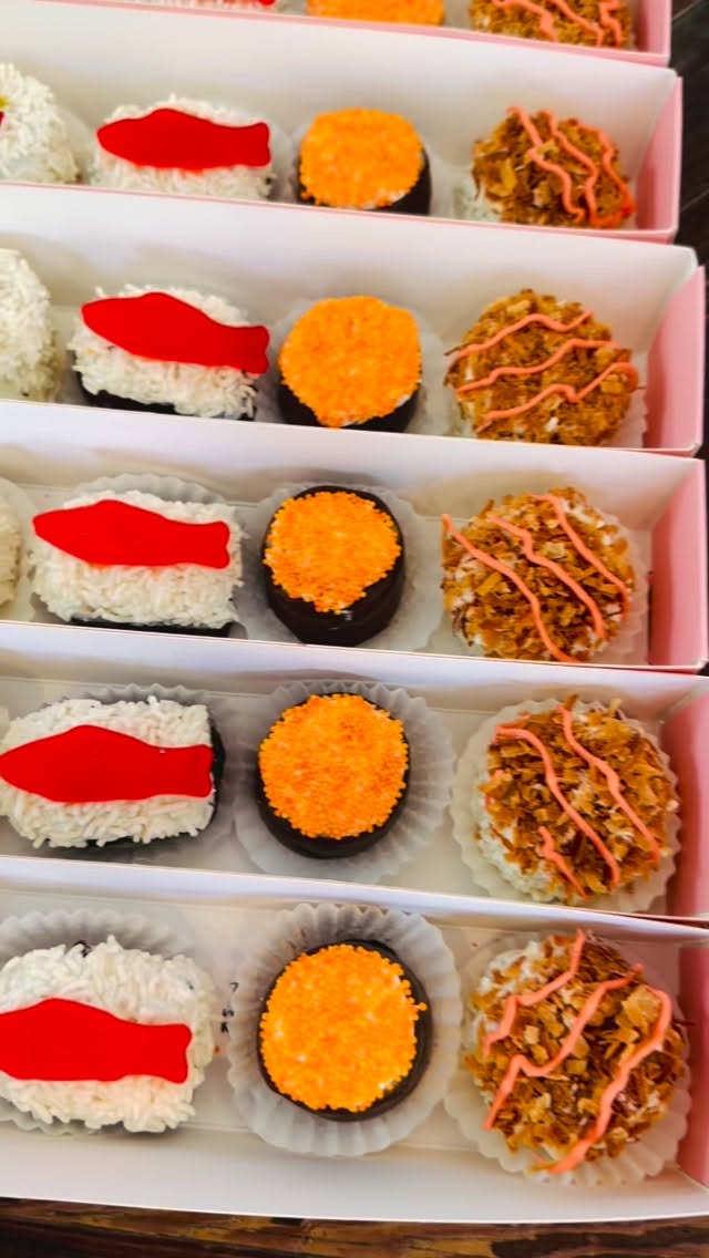 #sushi #murielscakesandcookies #customcake #cakepopart #caketruffles