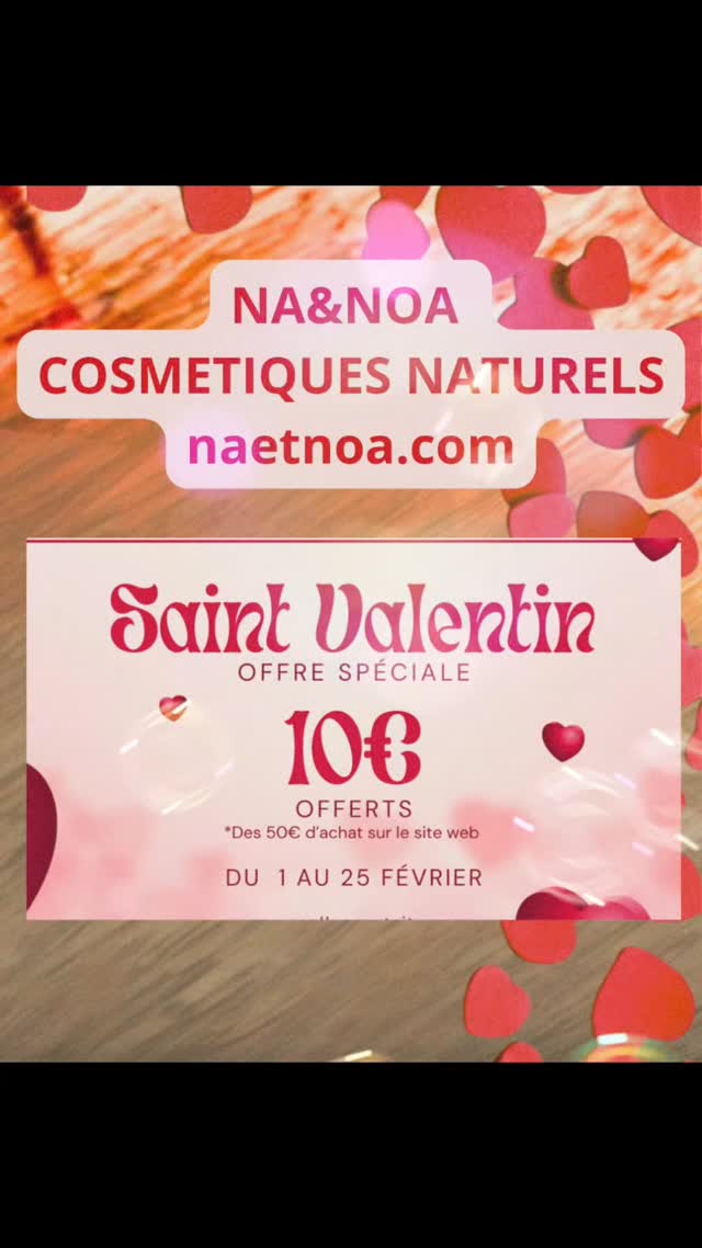NA&NOA ♥️ Des soins naturels 🌿 à offrir avec le coeur. 🎁 Une douceur pour célébrer la St Valentin.
#naetnoa #cosmétiquesnaturels #cremehydratantevisagenaturelle #cremeantiagenaturelle #meilleurserumvisage