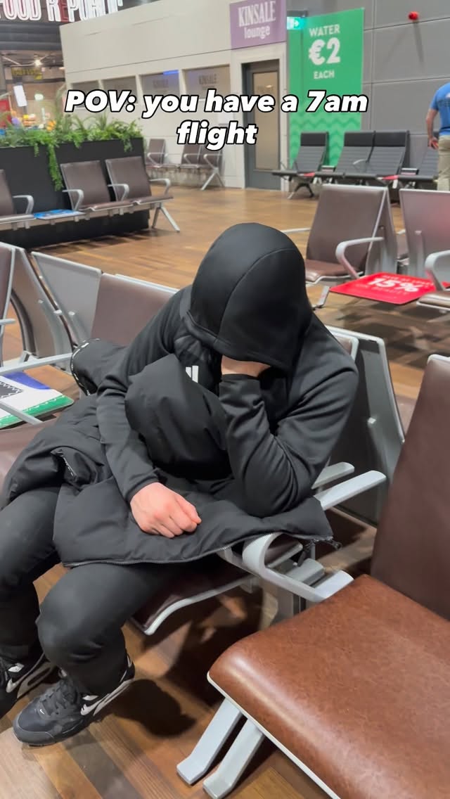 The enthusiasm from waking up in the middle of the night 😵💫✈️