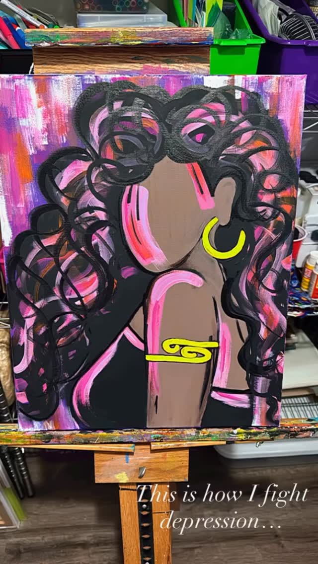 Therapy Sessions….#aecdidthat #arttherapy #dmvartist #blackart #explorer