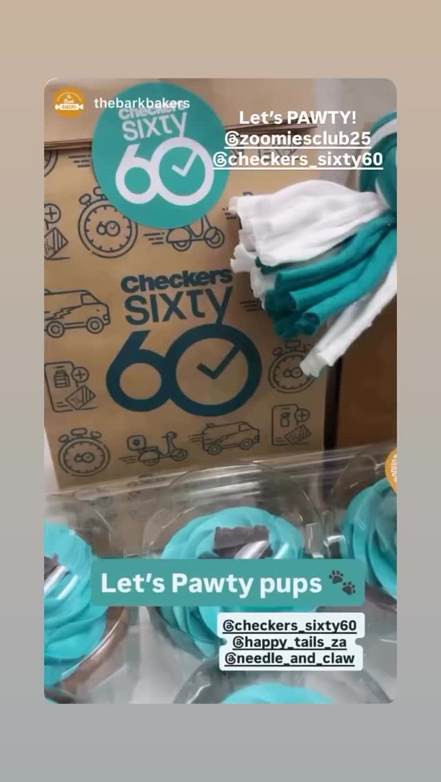 Have you EVER seen a cuter collab?!
@thebarkbakers @needle_and_claw and @happy_tails_za coming together to give the goodest boy, Hendrick his dream @checkers_sixty60 party at @zoomiesclub25 😍🐶🏍️ #pawty #mustlovedogs #customparty