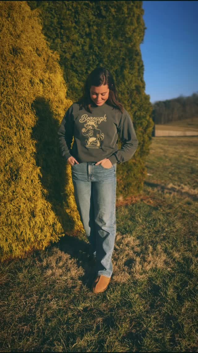 Your favorite new crew neck? We think so. Comment 🦝 below for more information on pre-ordering yours today! #boroughstandard #jonesboroughtn #shoplocal #screenprinting