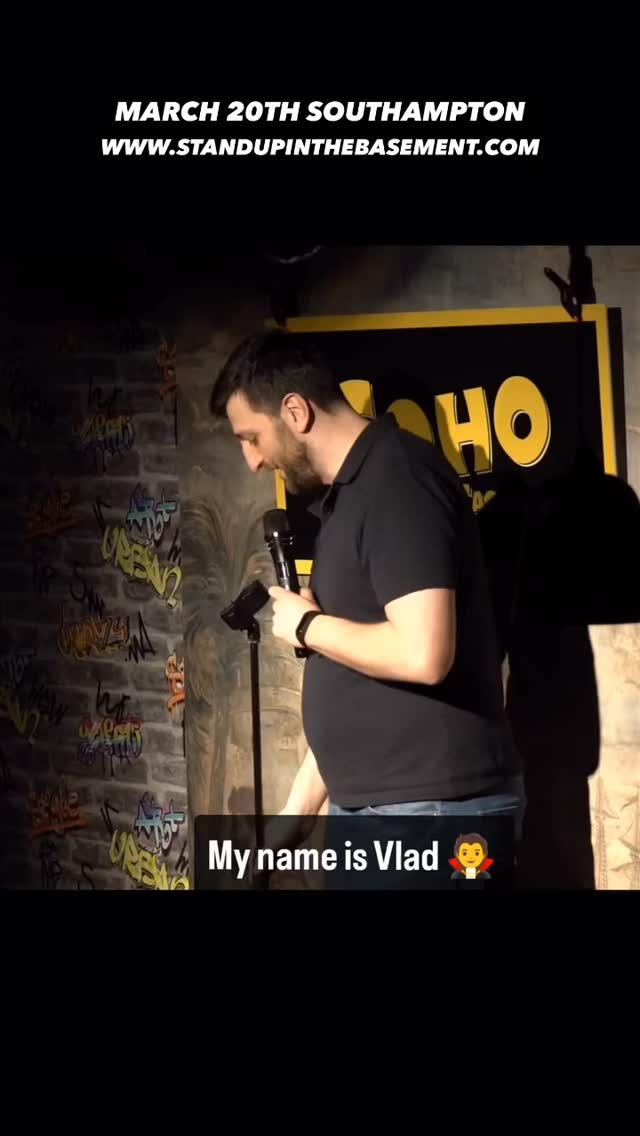 VLAD ILICH’S JUST BEEN CROWNED BRITISH COMEDIAN OF THE YEAR 2025
—
See him March 20th SOUTHAMPTON
📍Papillon, 61 Commercial Road, SO15 1GG
—
🎫 www.standupinthebasement.com