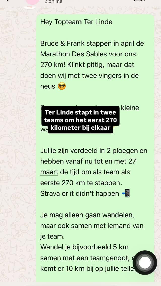 Er werd weer heel wat gestapt de voorbije week!