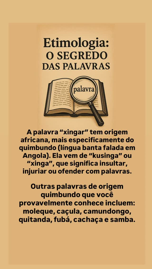 #etimologia #somostodosafrica #origemdaspalavras