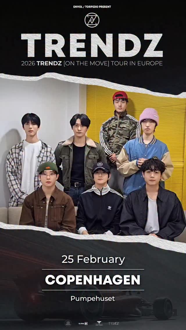 For the first time in Denmark! 🇩🇰🇩🇰🇩🇰
25.02 • COPENHAGEN @pumpehuset
🎟️ Get your tickets on envolprod.com
#TRENDZ #트렌드지 #OnTheMove
#KartRacer #카트레이서