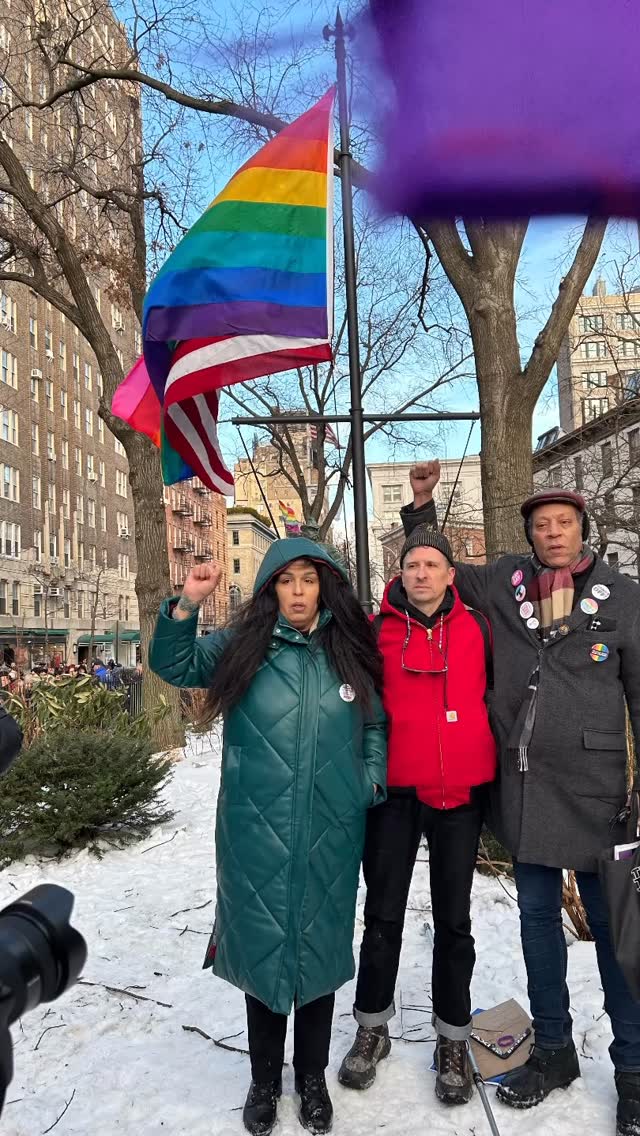 The flag is back at Stonewall Park. We cannot, will not be erased. Always stronger together!