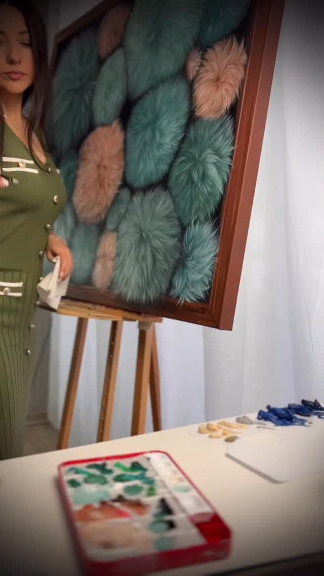 I know that
We are softer than we think.
These fluffy balls in the frame are a quiet reflection of us in this world.
So different in color. In texture. In temperament.
Some of us are gentle and wavering in the light.
Some are sharp, intricate, almost fiercely detailed fine threads reaching outward.
And yet…
we rest side by side.
Close. Connected. Sharing the same space.
Perhaps this is what we are here to learn
not to become identical,
but to coexist beautifully.
This painting is also the beginning of a story.
The story of one little fluffy ball and his adventures.
Can you see him?
Down in the right corner of the frame the smallest one.
The quiet observer. The dreamer.
Be ready.
A new chapter is about to unfold…
www.viktoriasg.com