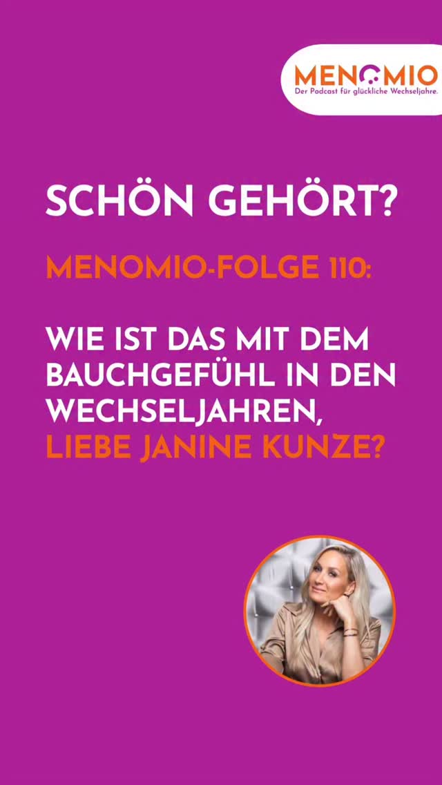 In meinem Podcast darfst du alles sagen, liebe @janinekunzeofficial 🩷🧡
Ich muss sagen, mir haben die Wechseljahre mein Bauchgefühl wieder näher gebracht.
👉 Wie geht es dir mit deinem Bauchgefühl in den Wechseljahren? Schreib‘s in die Kommentare!