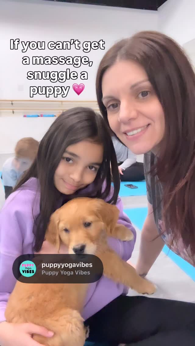 Snuggled and massaged these adorable Golden Retrievers puppies today…….😍
Check out @puppyyogavibes if you need a dose of puppy love and some yoga…..although if you can focus and do the yoga portion without stopping for snuggles, you’re better than me!
#Newmarket #goldenretrieverlove #puppyyoga