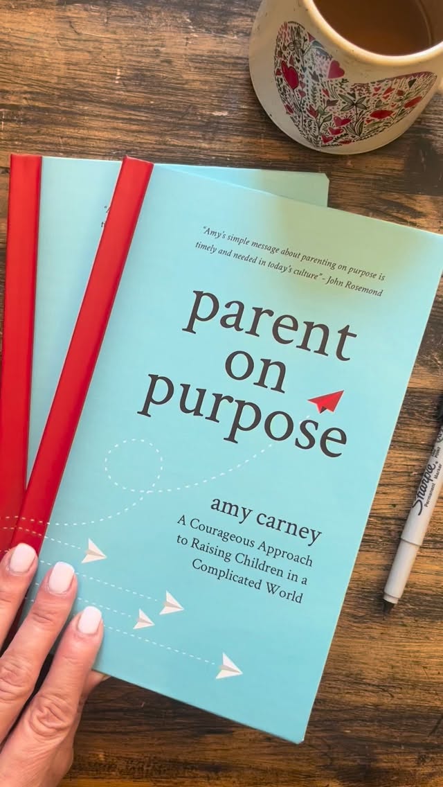 Happy Monday! I love signing my exclusive hardback copies of Parent on Purpose — especially when they’re headed out as gifts.
These editions aren’t available on Amazon, or anywhere else online, except on my website ➡️ amycarney.com or locally at a few special spots (which I’ve tagged in the comments!)
If you’ve been thinking about grabbing one for yourself, or you’re looking for a meaningful gift for a friend… this is your sign to grab one and I’d love to sign it for you too!
Thank you for supporting my work and helping these conversations reach more families trying to raise their children well in a complicated world! (Link is in my Stories and Bio!)
#parentonpurpose #parentingwithpurpose #AZauthor #supportlocal #intentionalparenting