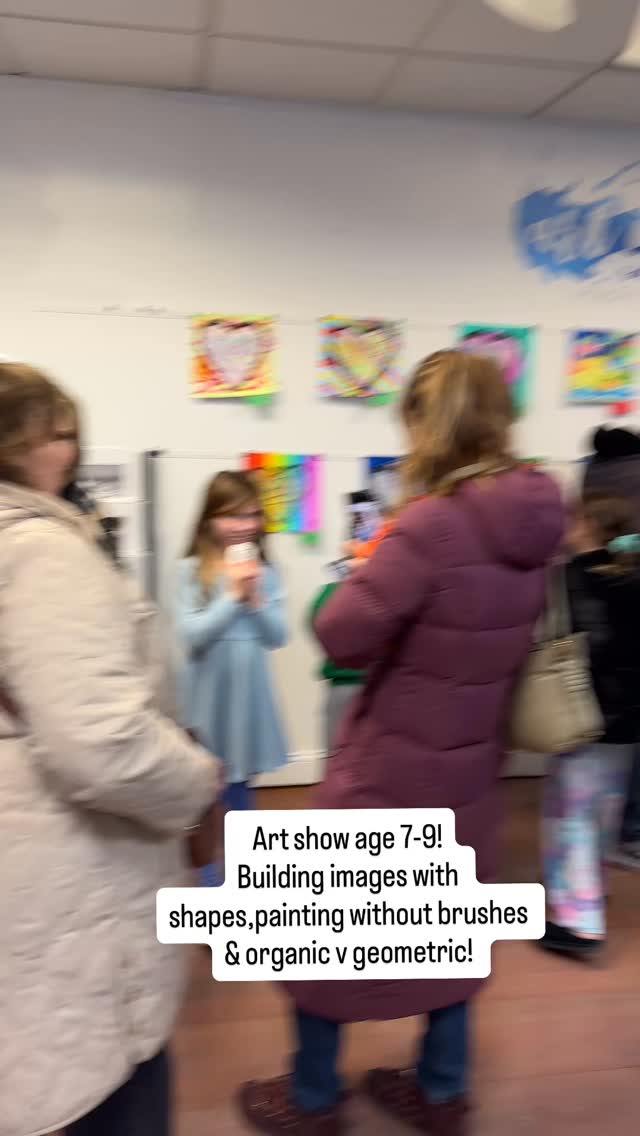 Art show for Age 7-9 artists who learned about organic shapes in nature, how to pant without brushes (thinking outside the box), Jime Dine & landscapes, all while gaining confidence and expression. Registration is now open!
#artclasseswithmaryshadbolt #artschoolnj #arted #arteducation #njartclasses denvillenj artmattersnj arthistory colortheory elementaryart dbae crosscurricular elementsandprinciplesofart morriscountynj morriscountyart njart denvillenj nnj @morrisarts @njartassociation @denvillecitylifestyle @dwtndenville