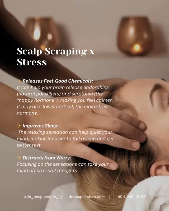 🤯 HEAD EXPLODING? Scratch that stress! 💆♀️
Feeling super tense and your head feels “heavy” like a rock? 😫 It’s like your brain has 100 tabs open and can’t close! 💻
Scalp Scraping (Head Gua Sha) is the ultimate “Reset Button” for your busy mind. ✨
Why you need Scalp Scraping now:
🫠 Melts away stubborn headaches
🌬️ Unblocks “stuck” Qi in your head
😴 Helps you fall asleep way faster
🧠 Boosts blood flow to your brain
It’s like a spa day for your scalp that makes your whole body feel so light! ☁️🌈
BUT—here’s the key part:
While it’s amazing, TCM treatments aren’t one-size-fits-all. Using the wrong pressure or technique can actually make things worse! 😱
Have you ever tried scraping your own head and felt more dizzy? Tell us in the comments! 👇
That’s why you need a customised treatment. Don’t self-medicate! Consult our qualified TCM practitioners at 医心医意中医坊 De Acupuncture x Herbs Centre first. We’ll find the real root cause of your stress and tailor a treatment just for you.
Ready for an stress-free head?
Click the link in our bio to book your consultation today! 💖
#ScalpScraping #GuaSha #TCM #StressRelief #Acupuncture #SubangJaya #USJ #MigraineRelief #Headache #WellnessJourney #SelfCare #SubangTCM #DeAcupunctureXHerbsCentre #HealthyLiving #NaturalHealing