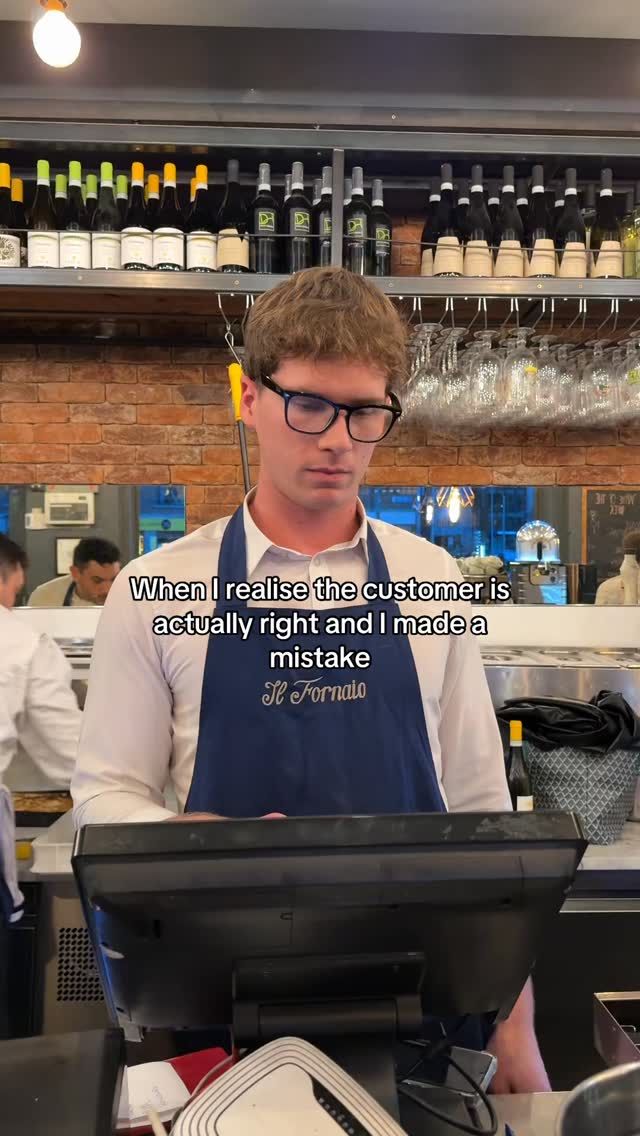 What would you do ? Hehe #hospitality #dublinfoodie #italianrestaurant #itsajoke ’s a joke