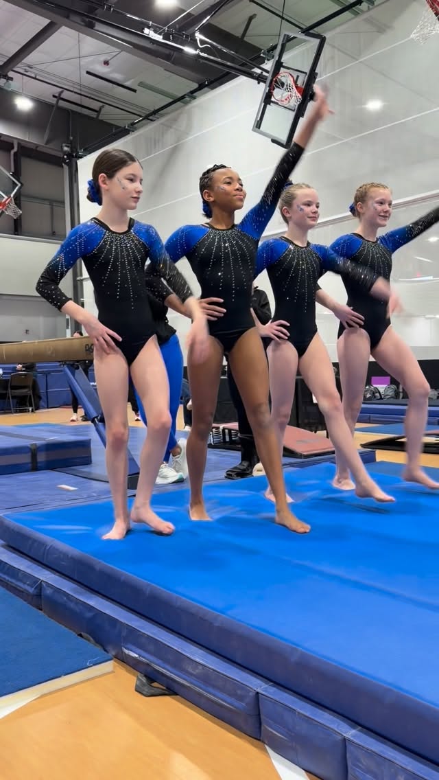 Our compulsory girls brought the energy and effort to Games In Ames! Go Sapphire! 💙