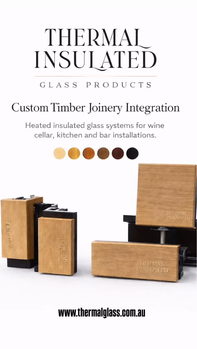 Our heated insulated glass systems are engineered to integrate flawlessly into custom timber joinery.
Slimline aluminium framing is concealed within handcrafted timber facings to deliver a refined, architectural finish without visible hinges or bulky hardware.
• Condensation-free technology
• Minimal slimline aluminium frame
• Custom timber tones available
• Built for luxury homes
• Australian made