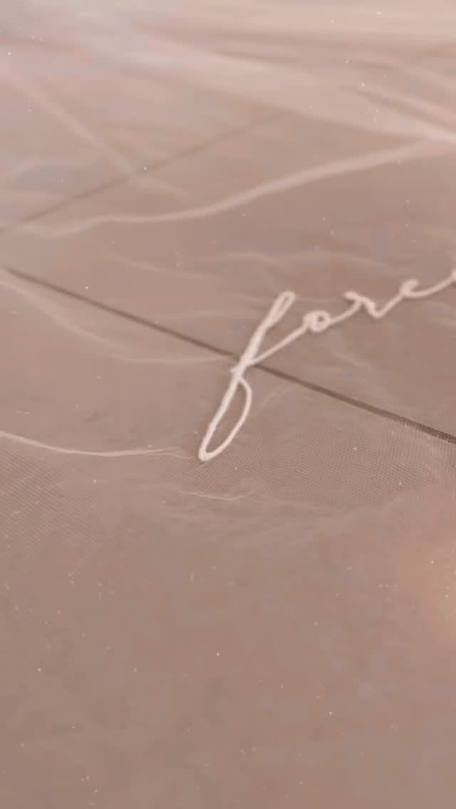 FOREVER & EVER…
•••
#iklektikink #nicheembroidery #veilembroidery #bridalembroidery #weddingembroidery