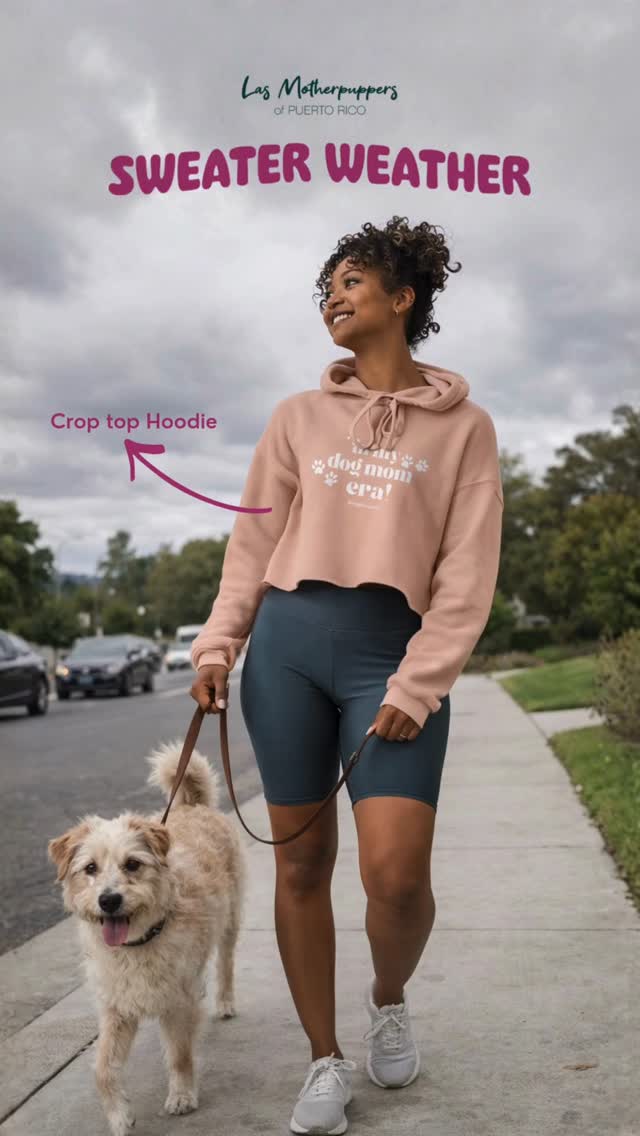 El hoodie perfecto para sacar a caminar tu perro, visitar un coffee shop, ir al crossfit o estar en casa relax... “Sweater Weather” approved! ✅ 🌧️
🛒 Consíguelo en nuestra tienda online: https://www.dogmomsofpr.com/product-page/in-my-dog-mom-era-crop-hoodie
#dogmomsofpr #dogmomclub #dogmomhoodie #dogmomshop #puertorico
___________
• 52% airlume combed and ring-spun cotton, 48% poly fleece
• Fabric weight: 6.5 oz/yd² (220.39 g/m²) • Dyed-to-match drawstrings
• Dropped shoulder cut
• Cropped body with a raw hem
✳️This product is made especially for you as soon as you place an order, which is why it takes us a bit longer to deliver it to you. Making products on demand instead of in bulk helps reduce overproduction, so thank you for making thoughtful purchasing decisions!