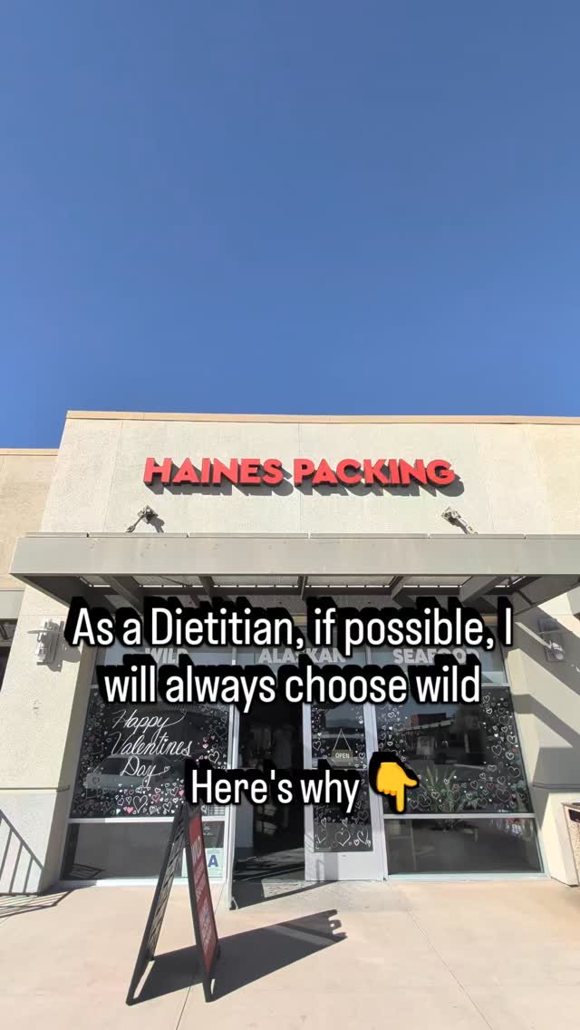 As a dietitian — and someone who hunts and fishes — I’ll always choose wild.
Wild Alaskan fish means:
• Natural diet
• Higher omega-3s
• No antibiotics
• No artificial coloring
• Cleaner fat profile
This trip we grabbed:
🦀 King crab legs for our Valentine’s weekend treat
🐟 Black cod (sablefish) — one of my absolute favorites
When I can’t catch it myself, I choose the next best thing: wild, responsibly sourced seafood.
Quality matters. Always.
#dietitianapproved #sustainableseafood #mindfuleating
