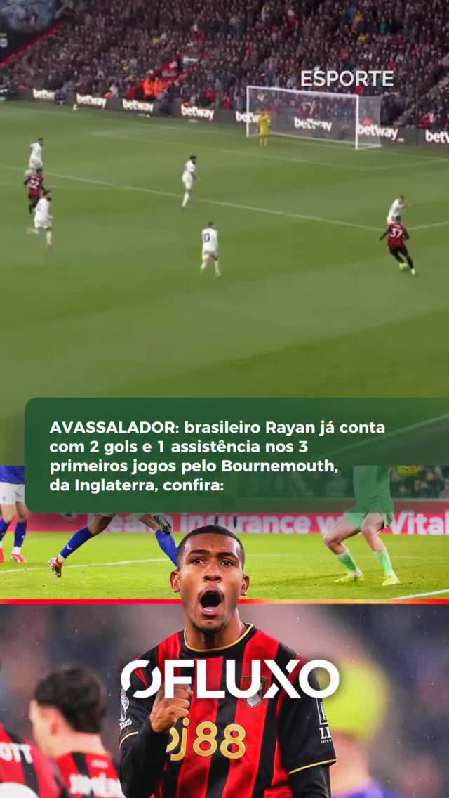 Desde que chegou ao futebol inglês vindo do Vasco da Gama, o atacante Rayan tem tido um começo dos sonhos pelo Bournemouth.
O brasileiro tem 3 participações em gols em suas 3 primeiras partidas no clube, e segue como um nome muito promissor no radar da Seleção Brasileira para a Copa do Mundo.
