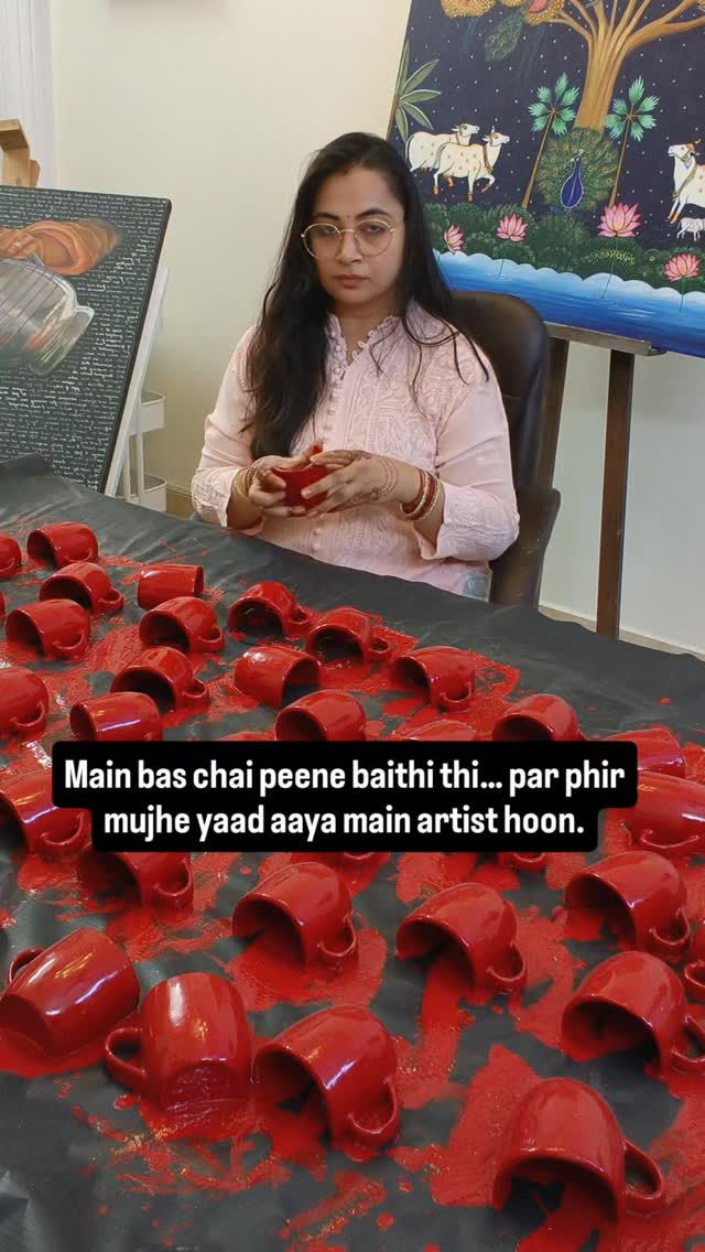 Art is not about what you see.
It’s about how you see it.
Red cup reimagined through form, texture, and detail.
#FineArtist #ContemporaryArtIndia #ModernArtCollector #VisualArt #artcollectors Original Artwork Indian Fine Art Studio Artist CreativeVision ArtReveal