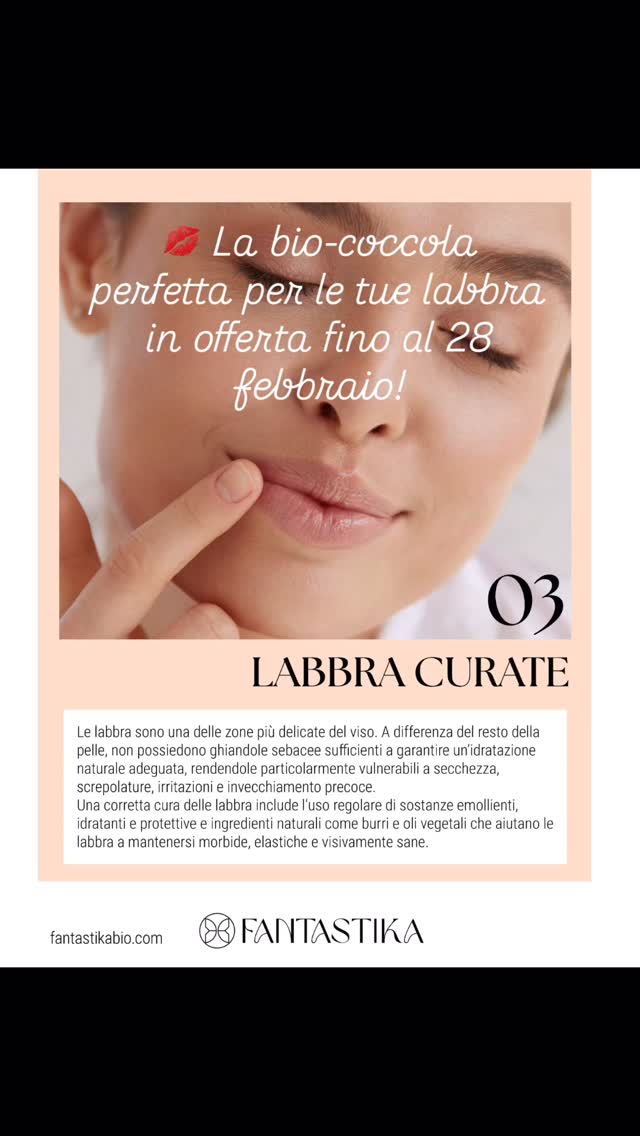 💋 Labbra morbide, naturali e irresistibili!
💄Fino al 28 febbraio, i burrocacao e lipgloss Fantastika Bio sono in offerta speciale ✨
🌿 Idratano, proteggono e regalano un tocco di luce 100% naturale.
👉 Scopri tutto nel link in bio
#FantastikaBio #LipGlossBio #CuraDiSé #SkincareNaturale #BeautyRoutine