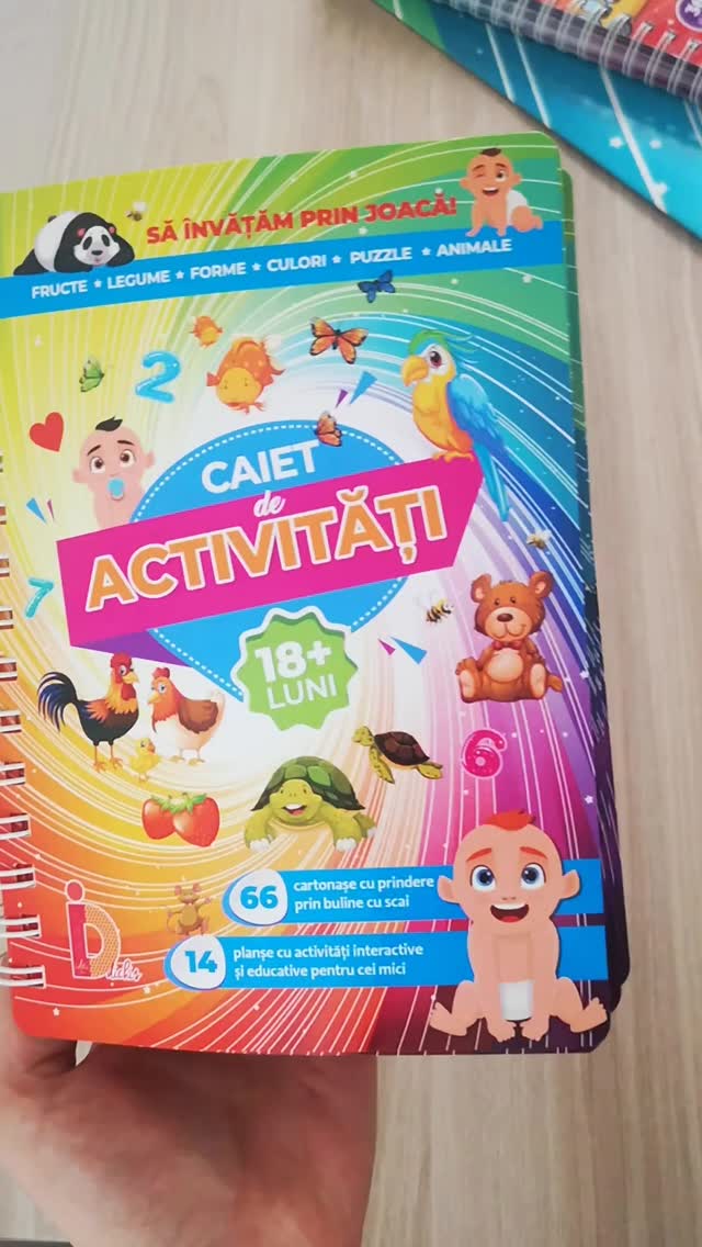 👶 Primii pași în joacă și învățare încep devreme.
Caietul cu activități pentru 18+ luni îi ajută pe cei mai mici exploratori să descopere culori, forme, animale și puzzle-uri simple cu cartonașe prinse cu scai.
Ideal pentru a fi explorat împreună cu părinții, stimulează motricitatea fină și răbdarea, chiar de la o vârstă fragedă.
➡️ Vezi detaliile aici: https://www.ideicudichis.ro/product-page/caiet-cu-activitati-pentru-18-luni
#ideicudichis
#copiifericiti #ideidejoaca #activitaticreative #invatamprinjoaca educatiedeacasa dezvoltarecopii jocurieducative gradinitaacasa timpdecalitate mamici parenting gradinitadeacasa mamiciromania dezvoltaremotricitate activitatipentruceimici jocuricopii cadouricopii activitatibebe