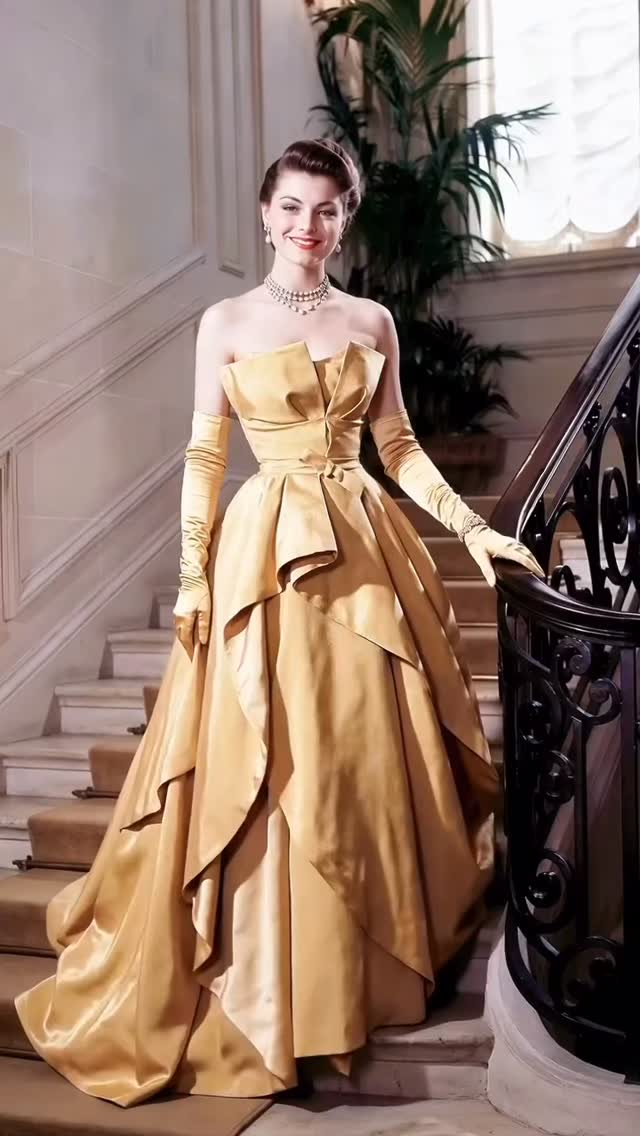Elegance in Motion â 1950s Evening Gowns on the Grand Staircase
In the 1950s, fashion wasnât rushed â it floated.
Evening gowns were designed to be seen in motion, and staircases became the perfect runway.
A moment of timeless elegance
Music đľ âStaircase to Eleganceâ
@vintagememories66
#1950sFashion #VintageElegance #OldHollywoodStyle #TimelessGlamour #VintageMemories66