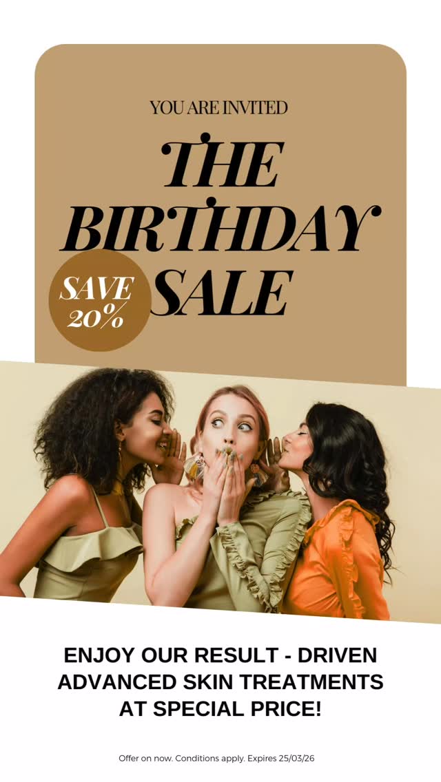 WELCOME 💁♀️🎉
come & celebrate our BIRTHDAY with us 🎉💫
Can you believe its been 31 incredible years together
And in celebration of our Birthday we are shining a light on our Best-Selling treatments 👇🔥
💁♀️Lift & tighten your facial muscles with Mesowave Non Surgical Facelifts
💁♀️ Is your Skin looking dull and in need of an instant boost ?
The Power of 3
will do this for you :
polish/Hydrate/ & rejuvenate
💁♀️ If you are tired of lines & wrinkles & premature ageing Warm/Cold Plasma is for you 🔥🔥🔥
These 3 treatments are designed to transform & enhance your skin health and create an unforgettable experience along the way 👏
Take advantage of our EXCLUSSIVE 20% off offer, and let's continue making more memories together
🎉💫
For more send me a DM or visit link in BIO 👆
@beautyblitzonqueen
.
.
.#Brisbanefacial
#Microdermabrasion
#Mesowave
#warmplasma
#skincareexpertlogan