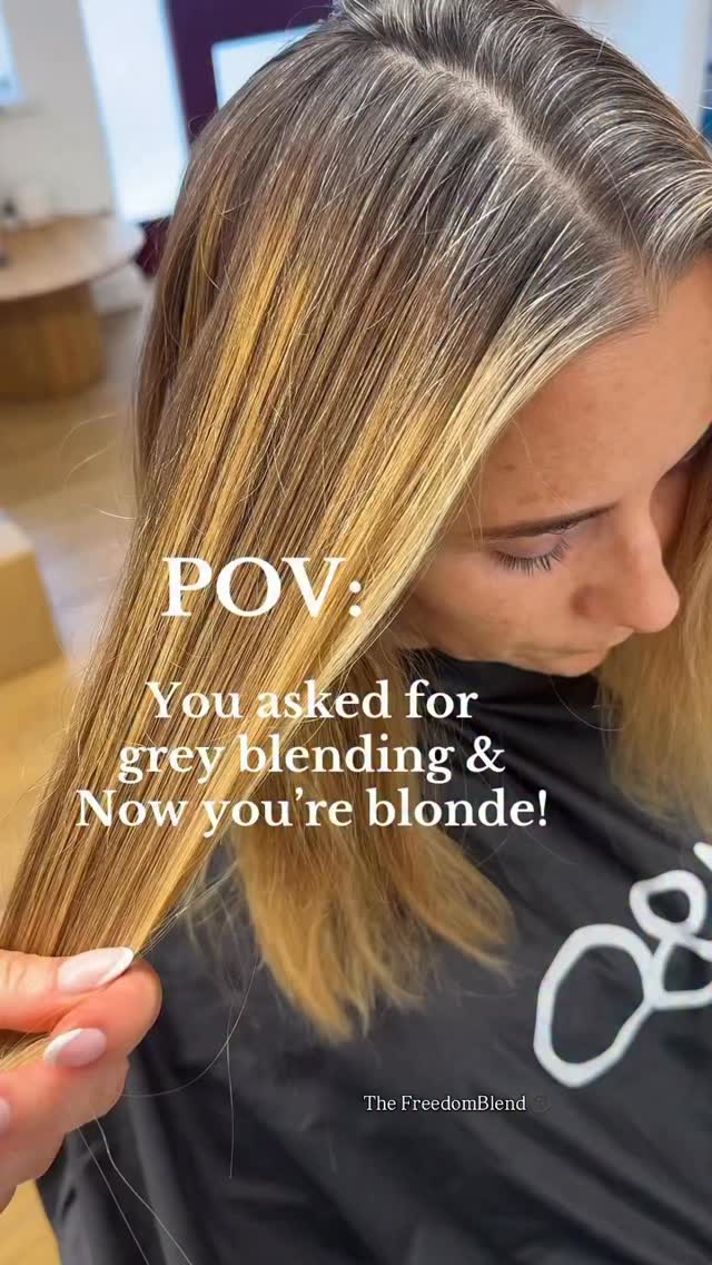 Asking to blend your grey and ending up blonde?
Hereās the thing! Not everyone suits blonde! Brassy colour is ageing, youāll find yourself clashing with your favourite outfits makeup not looking the same and a colour you just donāt like!
I donāt just offer a hair journey based around colour I offer a complete image reset- we find the tones that work best for you and harmonise with your features, all while blending out your grey and improving the condition of your hair!
If over highlighting and blonding is an issue for you let me know in the comments ā¬ļø
