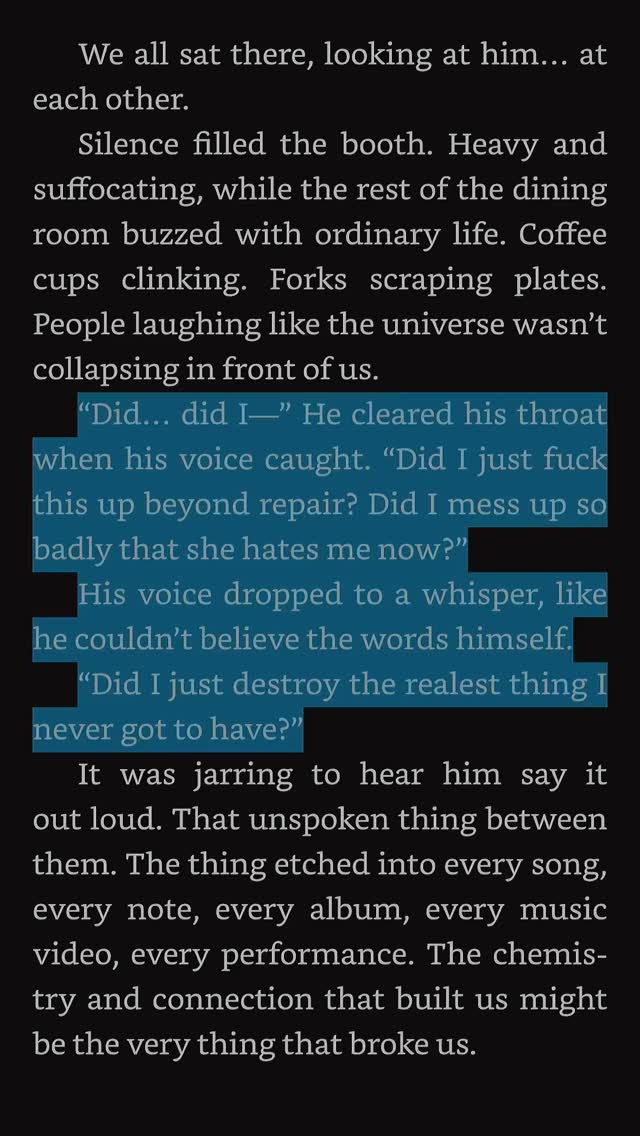Before Through the Glory and the Mess, Liam and Emma fumbled each other hard.
Emma was scared.
Liam was done waiting.
And they missed their moment.
Breaking Point is book zero — the moment everything almost shatters past repair. Pride, fear, bad timing, and all the ways love can go wrong… right before it refuses to die anyway.
Because no matter how far they push each other… they can never stay away.
Breaking Point — the break before the mess.
Coming March 25, 2026.
#rockstarromance #hartgravetellers #bookstagram #spicybookstagram #romancebookstagram