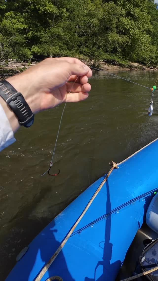 Flathead fishing on a raft hits different @catchthefever_outdoors