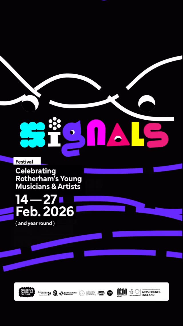 Signals 2026 has begun in earnest! After a brilliant weekend at Rotherham Loves Music in the town centre we are spending the week popping up across Rotherham in places and spaces from Maltby to Rotherham Valley Country park! ⛵️👀
As we showcase our incredible young performers we want to bring a little sunshine to the streets as we go☀️
Find us at:
16th - Rotherham Interchange (1-3pm)
17th - The Tanyard Wickersley (12-2pm
18th - Maltby High Street (12-2pm
19th - Wath Plaza (12-2pm)
20th - Grimm & Co (12-1.30pm)
21st - Rother Valley Country Park (12-2.30pm)
Check out the video above for who’s playing where and when. Come and support your local artists!
#signals2026 #talentdevelopment #opportunity #performing #rotherhammusic
