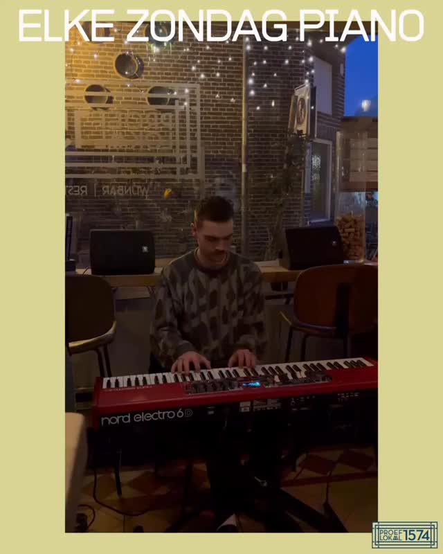 Elke zondag live piano bij Proeflokaal 1574
Van 16:30 tot 19:30 speelt @floriskolder de sterren van de hemel terwijl jij geniet van je drankje 🍷🎶
De perfecte zondagmiddag: goeie muziek, fijne sfeer en gezelligheid.
Zien we je vanmiddag?🥂
