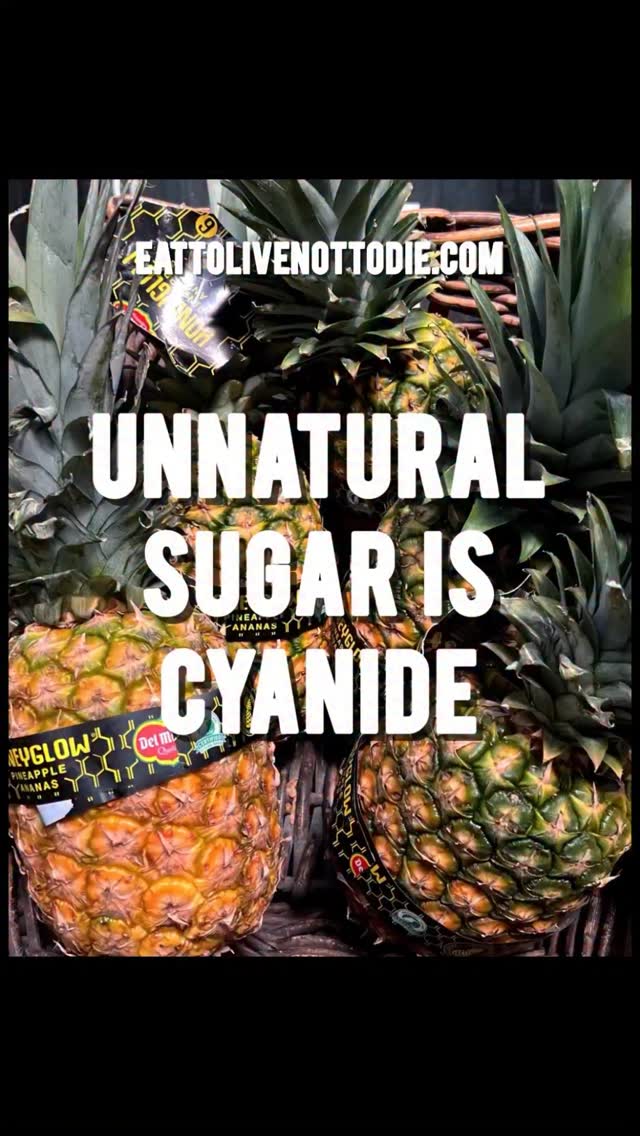 Remember… UNNATURAL SUGAR CONTAINS STARCH WHICH IS CYANIDE #etlntd