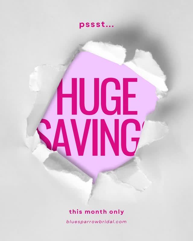 Pssst….peep this huge sale 😍 all discontinued gowns are an ADDITIONAL 50% OFF💥 Book your appointment to save hundreds on your gown! https://www.bluesparrowbridal.com/book-online #bluesparrowbridal #bridetobe #2026bride #bridalgown #engaged