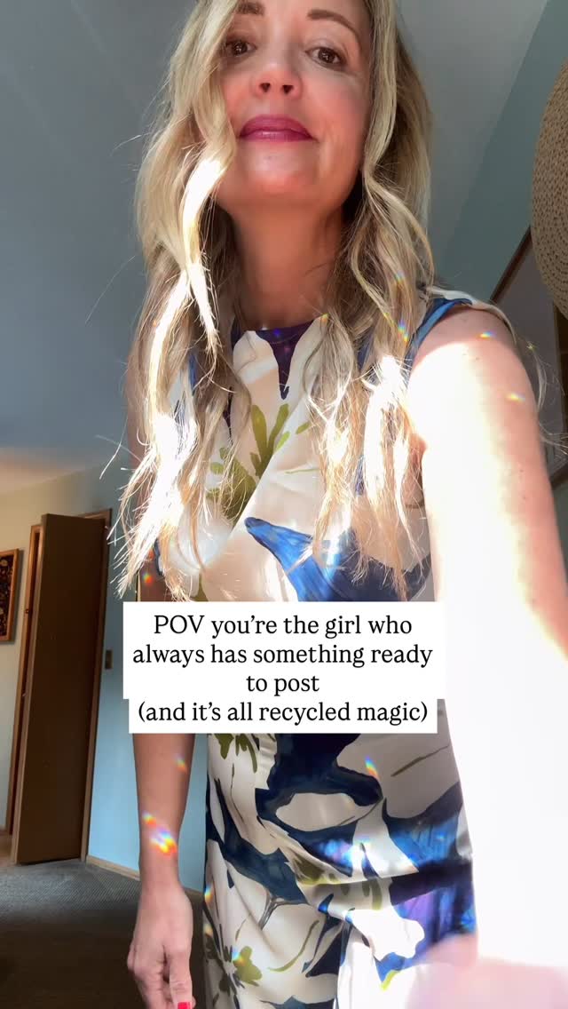 In Photo Club, we’ve been practicing something very unsexy but wildly effective
making less, then using it better.
You really only need two types of content in rotation:
solid B-roll video
face-to-camera clips
Here’s how one B-roll clip becomes five pieces of content.
1. Film 3–7 seconds with movement
Walk into the frame. Pan across your workspace. Catch the light doing its thing.
2. Slow it down to ~0.7
Instantly calmer and more cinematic. Our nervous system will thank you.
3. Make it loop
Duplicate the first second and drop it at the end to make a loop. Super Satisfying to watch.
4. Stack it
Pair that clip with a close-up, a second angle, or a detail shot.
Layer it with original audio or a voiceover about something happening off screen.
5. Change the text, not the footage
Same clip. New angle.
What you’re working on.
What you’re loving.
What you’re side-eyeing.
What’s been sitting on your mind all week.
This exact approach lives inside Photo Club (hi, Video Playbook 👋), along with the rest of the Goldenbrand digital ecosystem for people who don’t dig living on their phone.
Because being “always ready to post” shouldn’t mean being constantly online. It should mean you’ve built a smarter little system behind the scenes.
Follow @thegoldenbrandco for more.