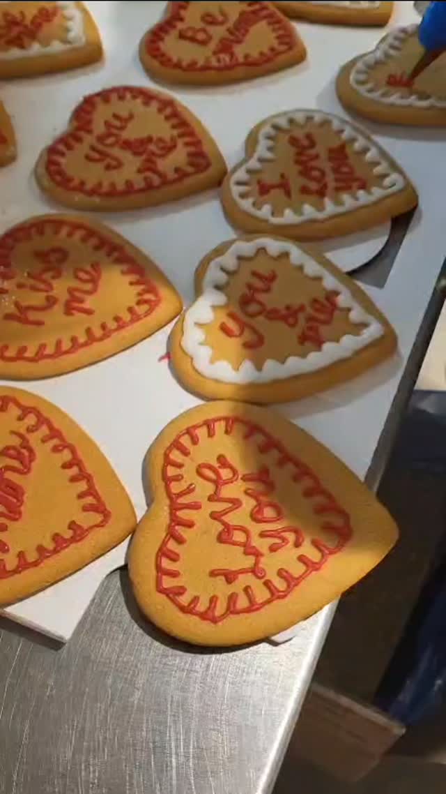 What a talented lady, thank you @johillierdesigns not only facepainting but gingerbread decorations as well!!! #familybakery #suportlocal #indepentantbakery #valentinesday