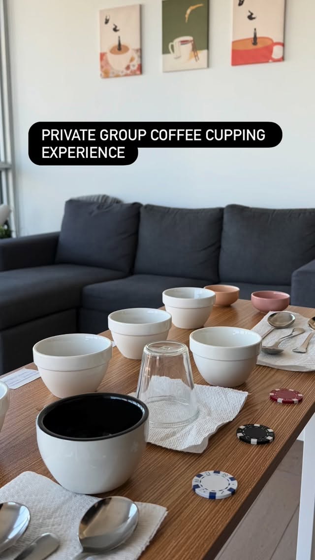 Cupping at 11th R Coffee ☕✨
From the very first lesson on what makes coffee “specialty,” to understanding origins, processes and bean to cup process our cupping experience is designed to take you behind the beans.
We begin with the basics.
Then move into dry aroma evaluation, inhaling the fragrance of freshly ground coffee before water ever touches it.
Next comes the bloom and wet aroma assessment where the crust is broken and the real magic rises.
And finally… the most important part tasting.
Slurping. Comparing. Discussing.
Bright acidity? Floral? Chocolatey? Nutty?
Every guest builds their own flavour vocabulary.
The session ends with a vote for the favourite cup and the winning coffee is brewed on the house, enjoyed together as a final celebration of flavour. ☕🏆
Want something more intimate?
We now offer Private Cupping Experiences book the entire session for up to 6 guests. Perfect for birthdays, team bonding, date nights, or coffee lovers who want a deeper dive into the world of specialty beans.
100+ guests. 50+ events hosted.
And we can’t wait to host you next.
Book your seat.
Own your 12th hour.
#11thRCoffee #CoffeeCupping #SpecialtyCoffeeExperience #12thHourHeroics TorontoCoffee CoffeeLovers LearnCoffee PrivateEvents CityLifeFuel