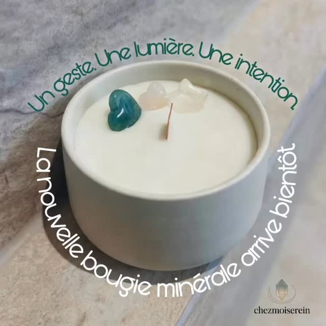 Un geste. Une lumière. Une intention.
La nouvelle bougie minérale arrive bientôt. www.ChezMoiSerein.ch