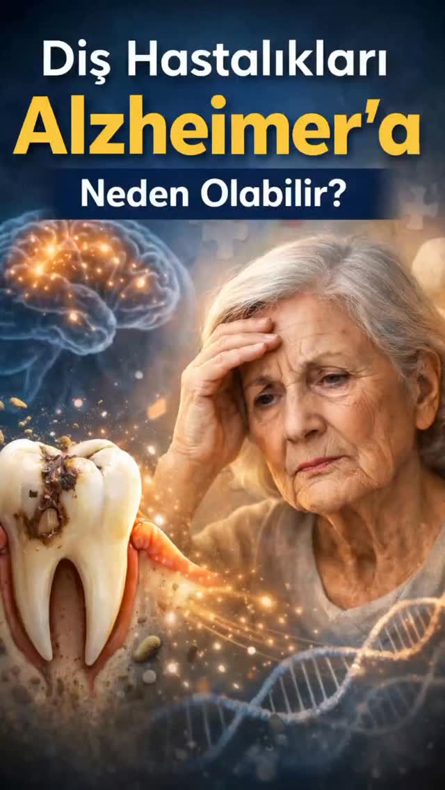 Ağız sağlığı genel sağlığınızın önemli bir parçasıdır
Bilimsel yayınlarda, diş eti hastalıkları ile bazı sistemik hastalıklar arasında olası ilişkiler araştırılmaktadır.
İleri düzey diş eti hastalıklarında görülebilen Porphyromonas gingivalis bakterisinin, bazı çalışmalarda Alzheimer hastalarının beyin dokusunda da incelendiği bildirilmiştir.
Ağız içindeki kronik enfeksiyonların vücutta inflamatuar yanıtı etkileyebileceği düşünülmektedir.
Bu nedenle düzenli ağız bakımı ve diş hekimi kontrolleri, ağız sağlığının korunmasına yardımcı olur.
👉 Ağız ve diş sağlığınızı korumak için düzenli kontrollerinizi ihmal etmeyin.
ℹ️ Bu içerik bilgilendirme amaçlıdır, tanı ve tedavi için diş hekiminize başvurunuz.
