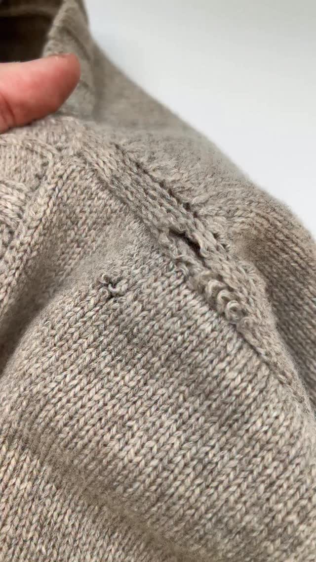 Our Maker Skye restored this @studionicholson knit so brilliantly, you’d never know it was damaged ✨
From moth holes to pulled threads and worn elbows, we specialise in discreet knitwear repairs that keep your favourite pieces in rotation 🧶
Curious about what types of repairs we offer? Head to our knitwear repair guide via the link in bio.
#TheSeamFixedIt #KnitwearRepair #DiscreetMending #Makers CareAndRepair