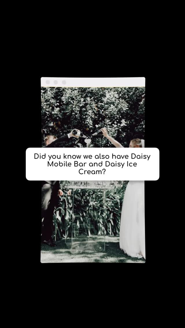 Did you know… we’re more than just burgers? ✨🍔🍷🍦
We also have Daisy Mobile Bar 🍸 and Daisy Ice Cream 🍦 ready to bring the fun to your next event!
From weddings and engagements to birthdays and corporate parties, we’ve got your food, drinks and dessert covered 🙌
One team. Three unforgettable experiences.
Check out the websites in our bio for all the details and let’s start planning something amazing 💛
#adelaidecatering #adelaideweddings #adelaidefood #adelaide #adelaidesmallbusiness