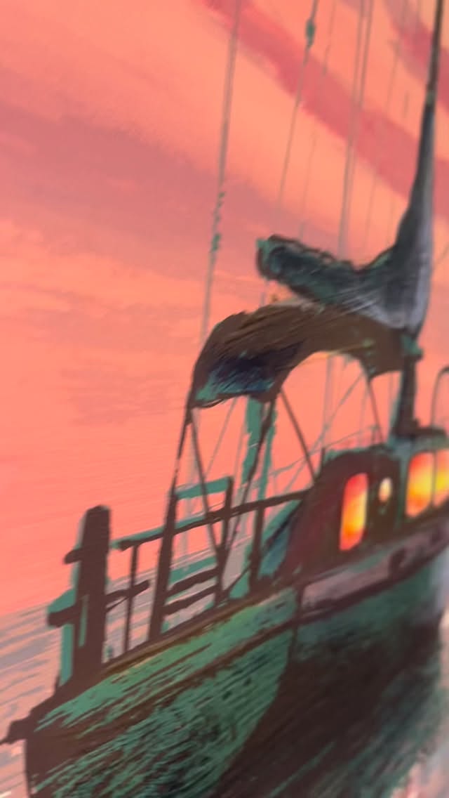 Close your eyes and imagine yourself here! Or just buy the painting. 😂