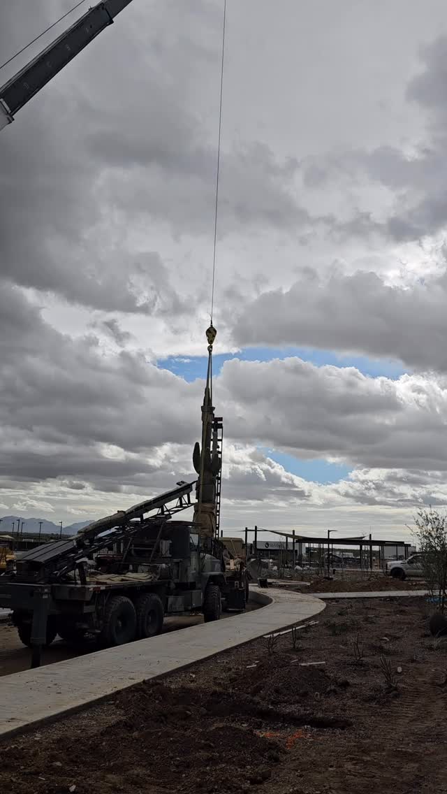 Craning in a true Arizona original 🌵
Today we set 16’ saguaros at the front entry — not just landscaping, but living history.
The Saguaro cactus, native to the Sonoran Desert, grows incredibly slow. A 16-footer can easily be 80–100+ years old.
And in Arizona, they’re protected. Under the Arizona Native Plant Law, it’s illegal to destroy or remove a saguaro without proper permits.
Timeless. Iconic. Rooted in the desert.