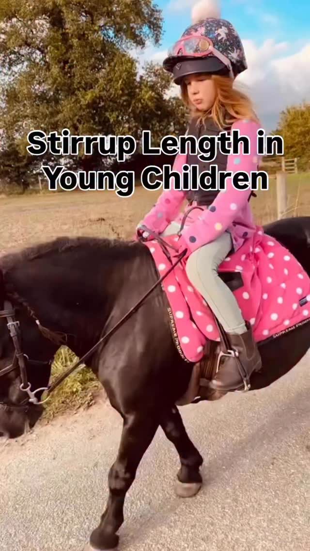 The young child’s stirrup length needs a very different approach to older children, teens and adults.
At this stage they are all very different, in growth stages, as well as strength and this plays a huge role of when to put the stirrups down.
It’s often tempted to lengthen their stirrups quicker as to us adults they look 👀 so short, but in doing so we open them up to compensatory movement patterns that aren’t great and take a lot of years to iron out.
We have to consider how much weaker the child’s muscles are, how much more range of movement they have than an adult and what their brain 🧠 needs to feel safe.
If we drop the stirrups down to a length that looks correct in adult terms we often leave the child very weak in their position and balance, meaning they then rely on the rein too much or find their lower leg is very unstable.
Each child is different but if your young child is struggling with a secure lower leg or balance or even confidence issues you may find the answer in the stirrup length.
Have a play and don’t be afraid to shorten them, the answer isn’t always longer!!
Want to understand more about rider biomechanics listen to my podcast “Let’s Talk Horses” with over 100 episodes all about the riders position head to the link in my bio