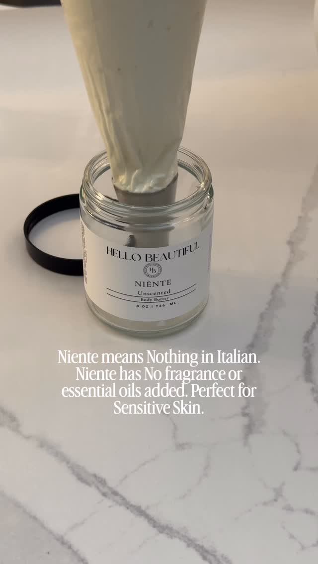 If fragrance sets your skin off, you’re not alone. That’s why this butter was created with you in mind. There’s no added scent, no essential oils. Just a gentle, skin-barrier loving formula that helps calm irritation and keep moisture where your skin needs it most. #asmr #whippedbodybutter #sensitiveskin #nashville