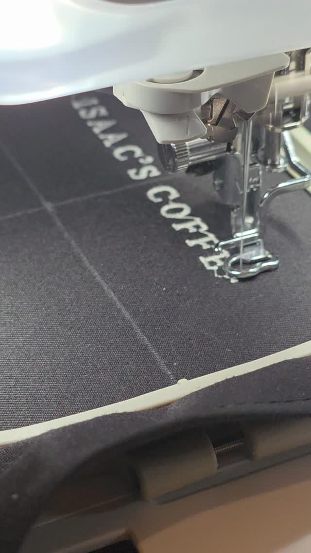 Finally had a chance to use my new embroidery machine!
Anyone who knows me will know how much I love a good coffee, and @isaacscoffee is my absolute favourite place to go!
Run by a wonderful family and having created a wonderful community in St Margarets, if I want a place to sit to work or just do some hand embroidery, this is the place I go if I'm in South West London.
I'm so happy to work with such honest and hardworking people, and hopefully will have more things completed for them soon.